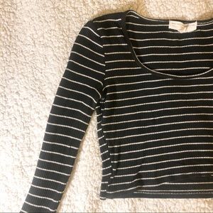 Urban Outfitters Crop Top Black and White Long M